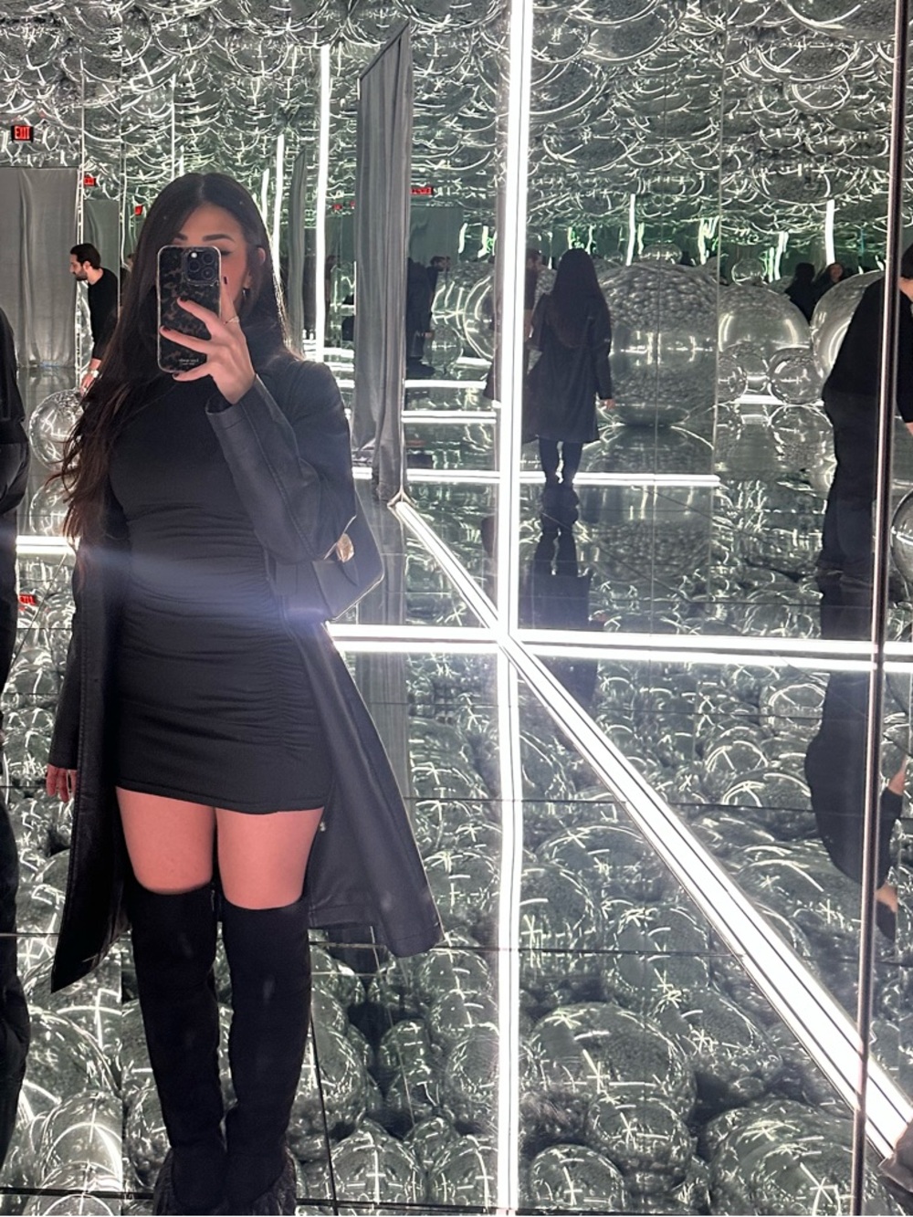 Black Bodycon Mini Dress XS